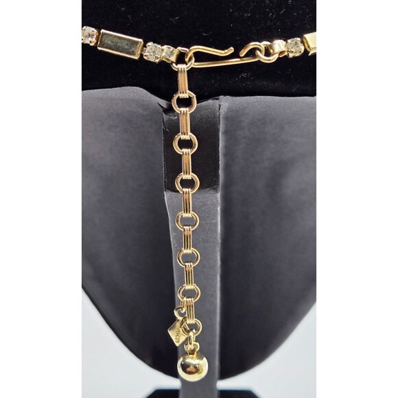 Gold-Tone Sarah Coventry Celestial Necklace Bracelet & Earrings Set With Rhinest - Picture 5 of 10